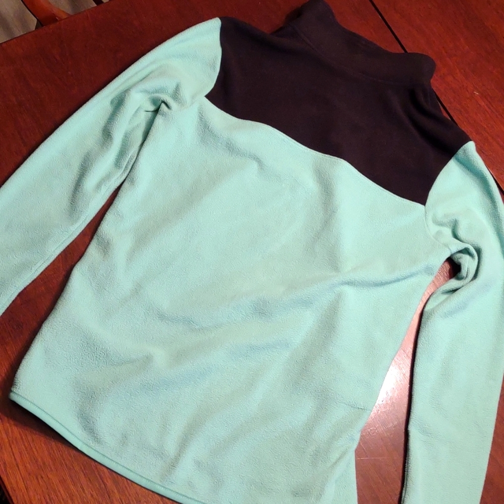 The North Face Women's Quarter-Button Up Pullover Blue and Black Small - Picture 4 of 6